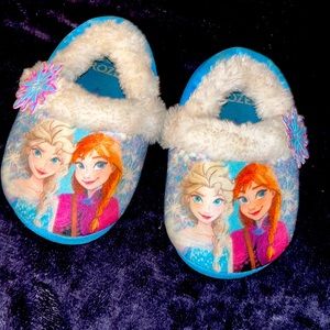 Girls Frozen Slippers